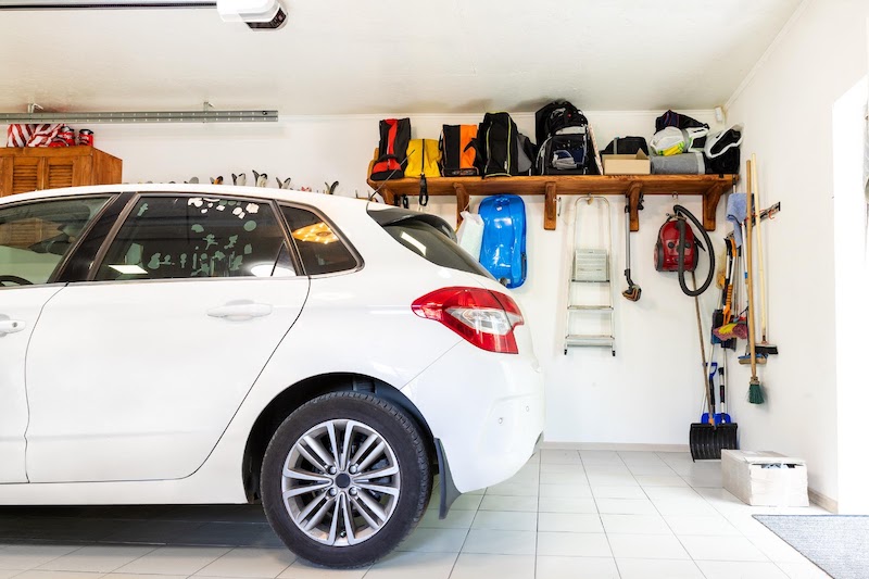 Garage Cleaning Tips - garage is cleaned and organized.