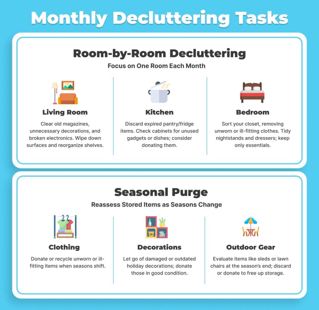 Monthly Decluttering Tasks